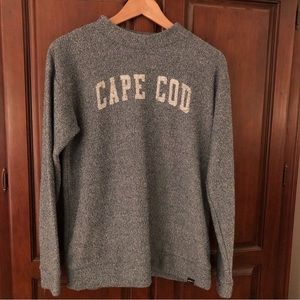 Cape Cod sweater- sweatshirt, relaxed fit. Green Heather knit